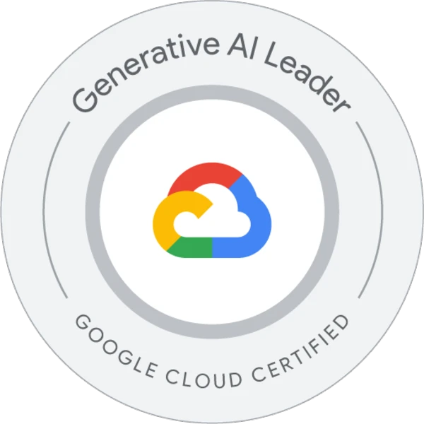 Insignia de Google Generative AI Leader